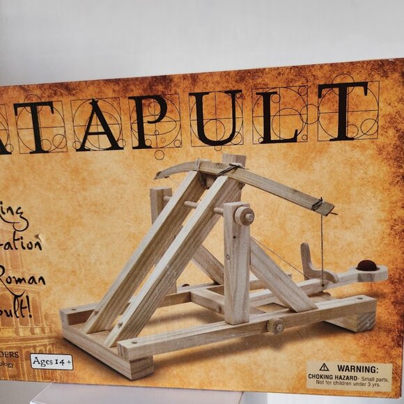 NEW Pathfinders Medieval Catapult Trebuchet Siege Engine Catapult Building Set K - Picture 10 of 14
